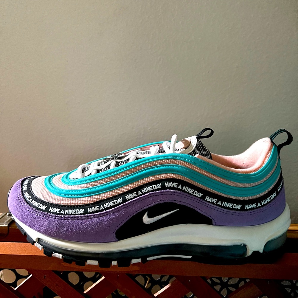 Nike Air Max 97 Purple Black White Jade Mens Size 11